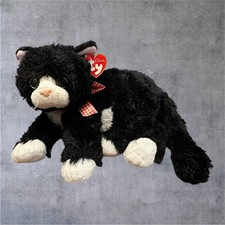 Ty Classic Shadow Cat Plush Black White Tuxedo 2009 Large 12" NWT Tag