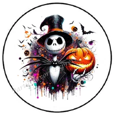 JACK SKELETON HALLOWEEN ENVELOPE SEALS LABELS STICKERS PARTY FAVORS