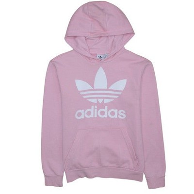 Adidas Hoodie Mädchen rosa 13-14 Jahre Pullover Logo Fleece Sweatshirt