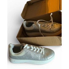 Studio Silver Sparkly Trainers, Size 8, New Without Tags