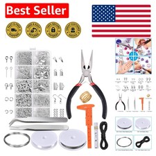 All-in-One Jewelry Repair Tool Kit: Pliers, Findings  Beading Wires Included
