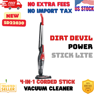 #ad Dirt Devil Power Stick Lite 4 in 1 Corded Stick Vacuum Cleaner SD22030 $35.99