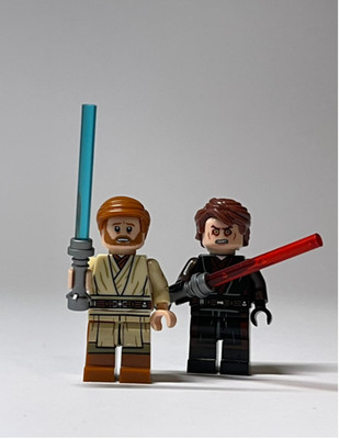 Star Wars The Clone Wars Custom Jedi Anakin Skywalker & Jedi Obi Wan Kenobi