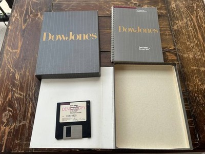 Dow Jones Straight Talk Demo Apple Macintosh 5.25 Floppy Disk Box Manual