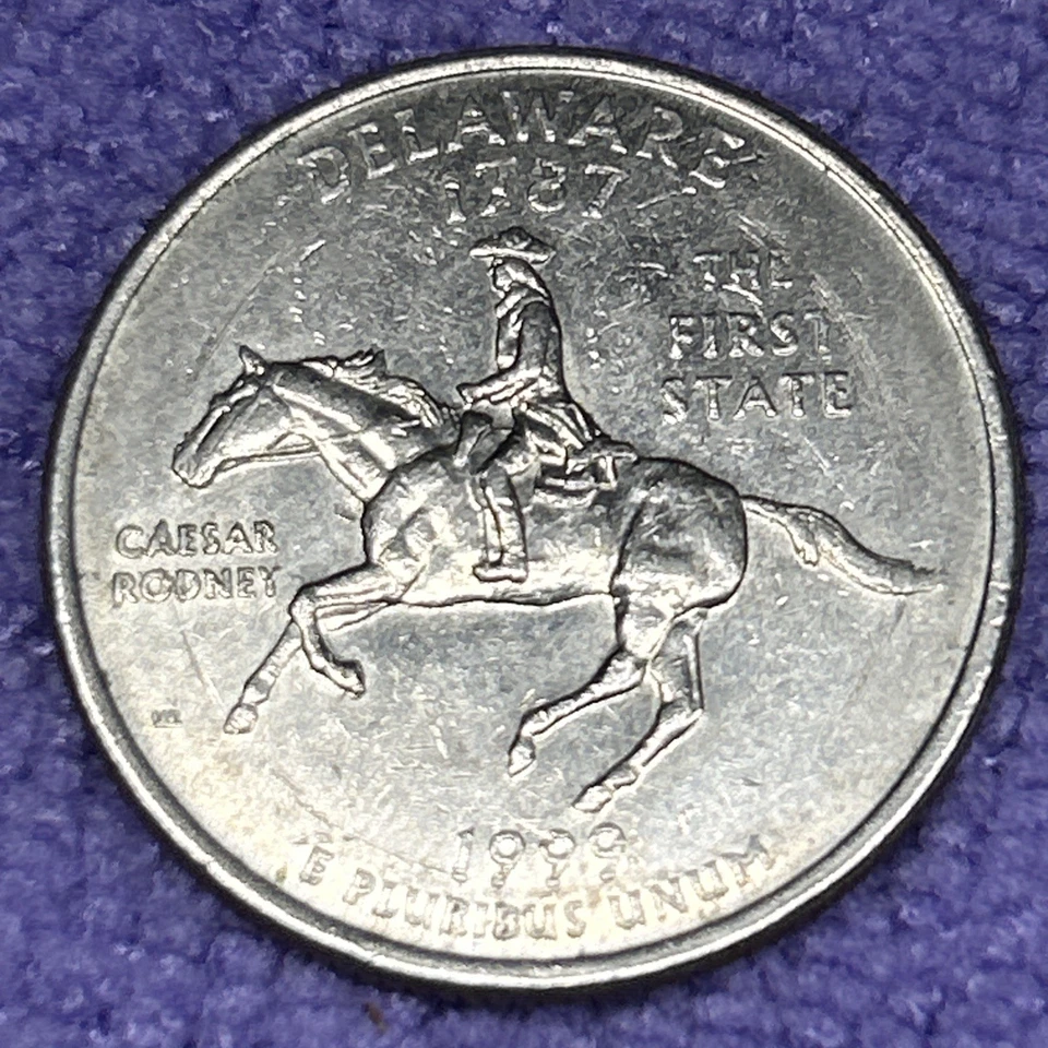 1999 P Delaware State Quarter ERROR REVERSE Year and Letter Errors - Image 2 of 4