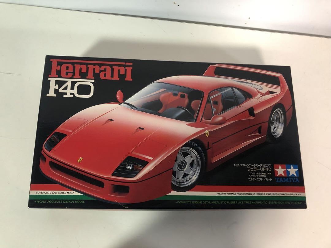タミヤ　1/24 フェラーリF40 フルディスプレイキット　24077 Tamiya 1/24 Ferrari F40 Full Display Kit 24077 | eBay
