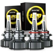 AUXITO Combo 9005/9006/H11 LED Headlight Fog Light Kit High Low Beam Bulbs White