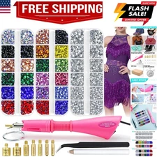 Hotfix Rhinestones Applicator Setter, Hot Fix Rhinestone Bedazzler Kit with 5...