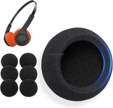 3 Pairs Foam Ear Pads for JLAB Rewind & Rewind 2 Wireless Headphone(Black)