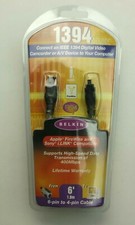 Belkin 1394 6 foot Firewire cable 6 pin to 4 pin Cable New Open Box