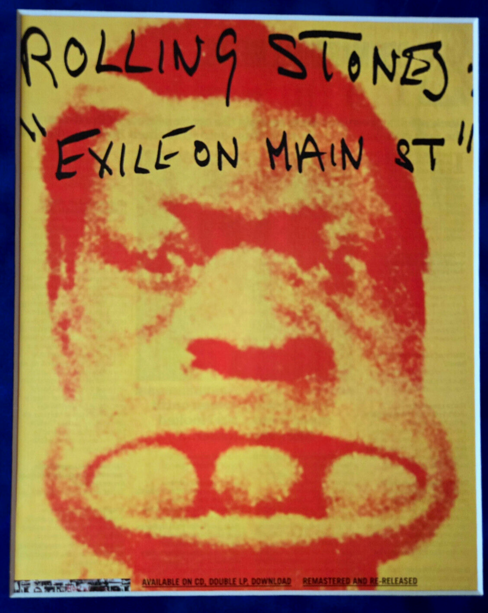 Rolling Stones 1972 Original Exile on Main Street 3 Ball Charlie