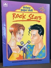 Paper Doll Book Rock Stars Deluxe Golden Books Vintage 1992 Uncut