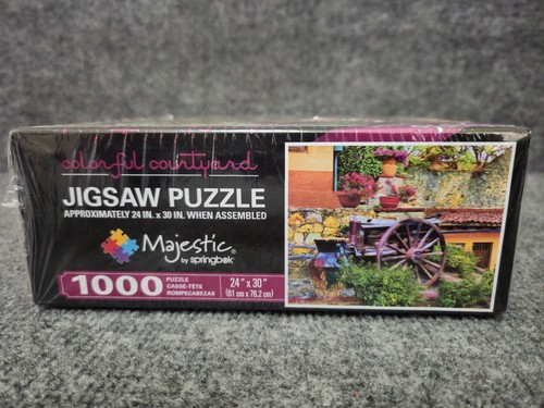 Majestic by Springbok 1000 Piece Puzzle COLORFUL COURTYARD - Picture 5 of 6