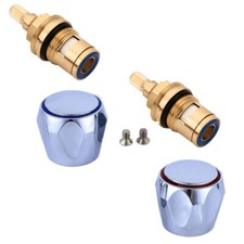 2PCS Faucet Valves Bath Handles Shower Parts Bathtub Rebuild Kit for Spool