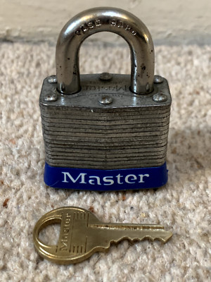 MASTER LOCK NR. 3 LAMINIERTE VORHÄNGESCHLÖSSER 3/4 ZOLL SCHÄKEL LOCKSPORT HERGESTELLT IN USA