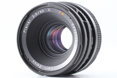 [Exc+5] Hasselblad Carl Zeiss Planar C T* 80mm f/2.8 Lens For 501 From JAPAN - Foto 1 di 8
