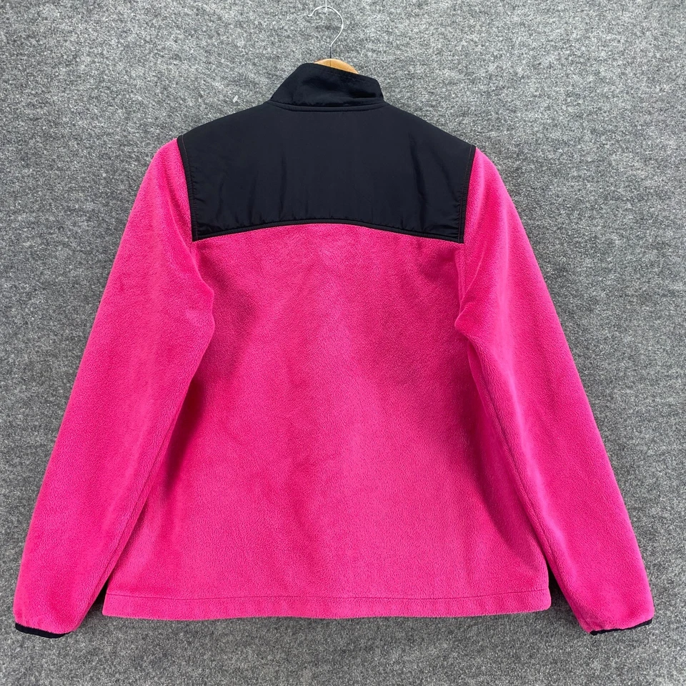 Chaqueta Fila Mujer S Pequeña Rosa Relleno Cremallera Cuello Alto Manga Larga Bolsillos Vellón Foto 2 de 4