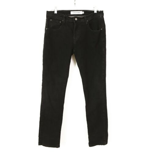 Coastaoro Men's Slim Straight Jeans Size 30 Cotton Blend Black NEW Tag B87