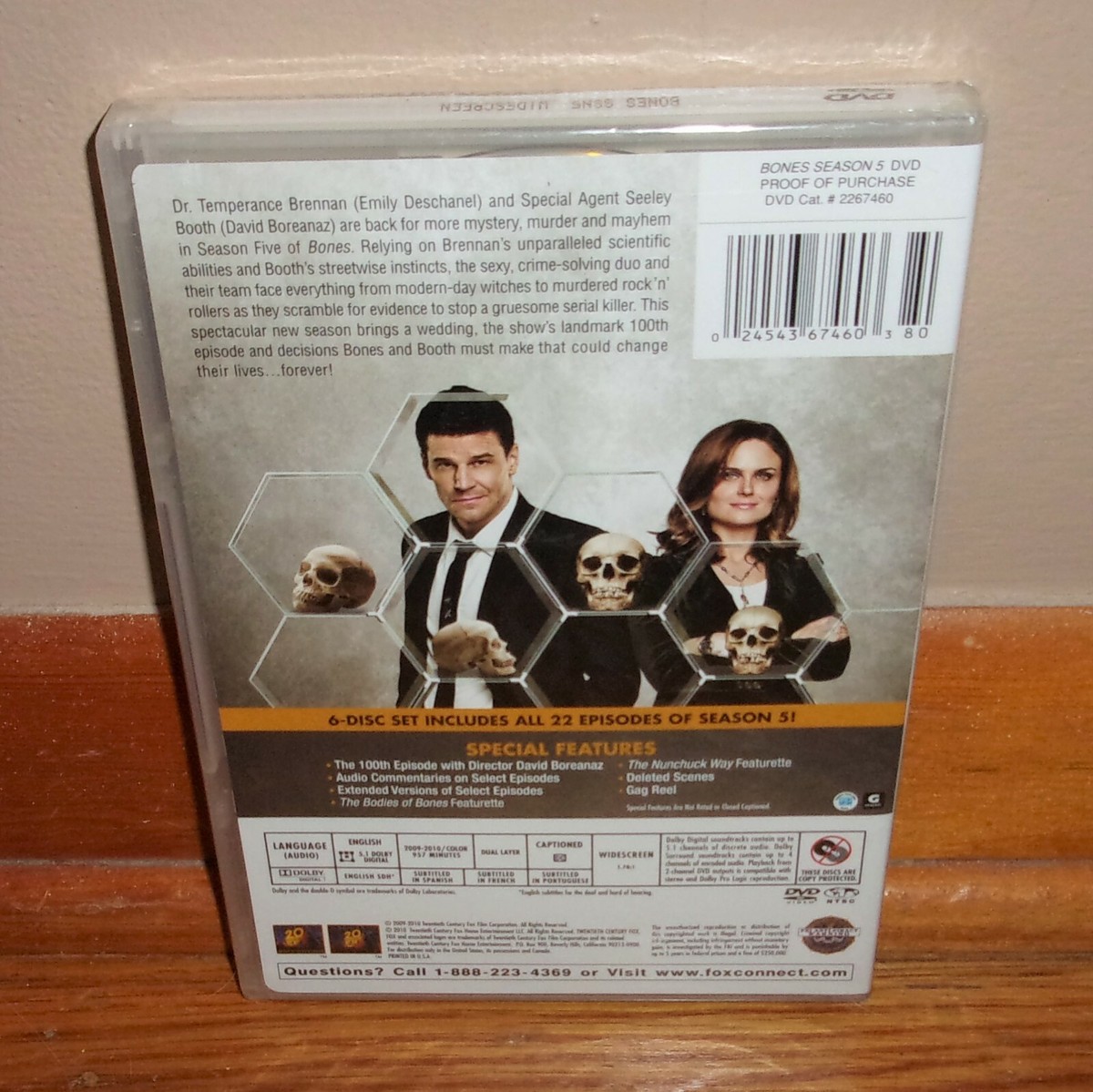 BONES-The Complete Fifth Season-Beyond the Grave Edition-6 DVD Set
