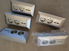 5 x steckdosenblock mit usb