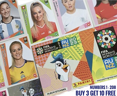 FIFA 2023 Women's World Cup Stickers #1-580 - From Panini - Buy 3 Get 10 Free