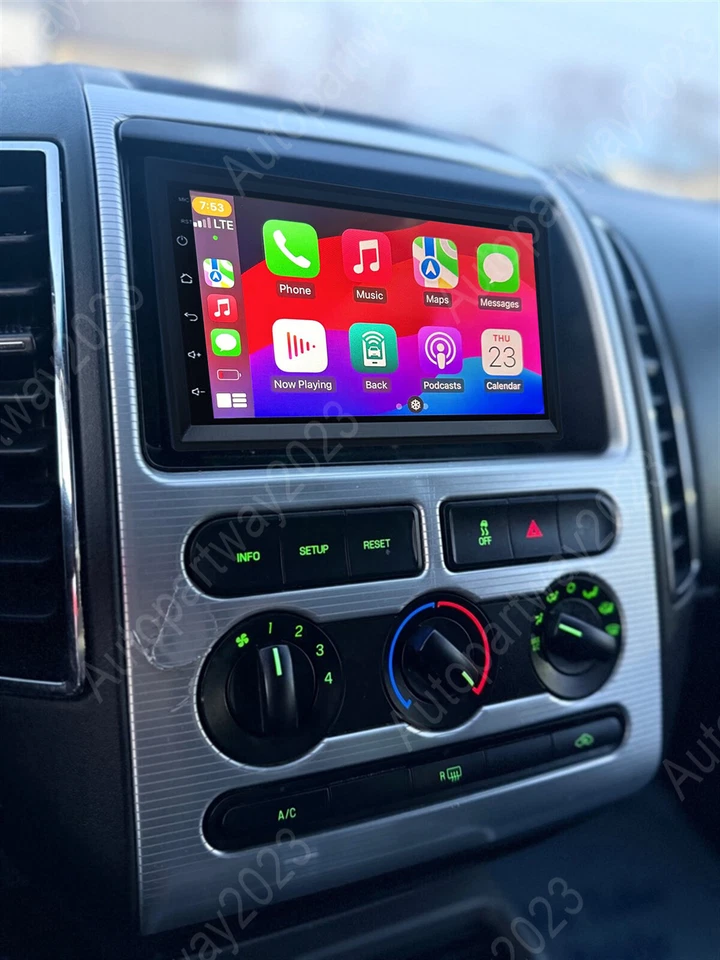Para 2007 2008 2009 2010 Ford Edge CarPlay Coche Radio Estéreo Android 13 Navegación WIFI Foto 3 de 4