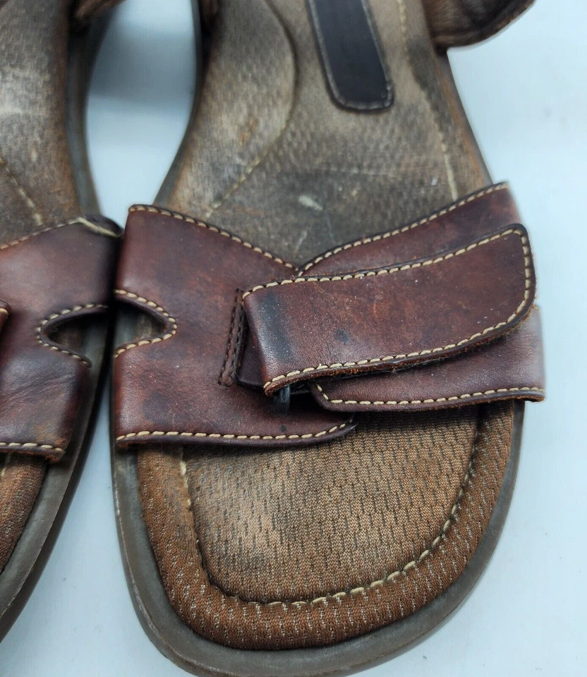 Johnston & Murphy 棕色皮革户外舒适肩带凉鞋男式 14 M 码 — 第 2/4 张图片