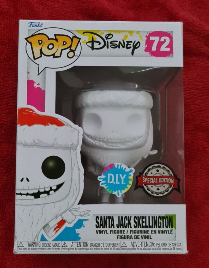 Funko Pop! Disney Santa Jack Skellington Diy Special Edition #72