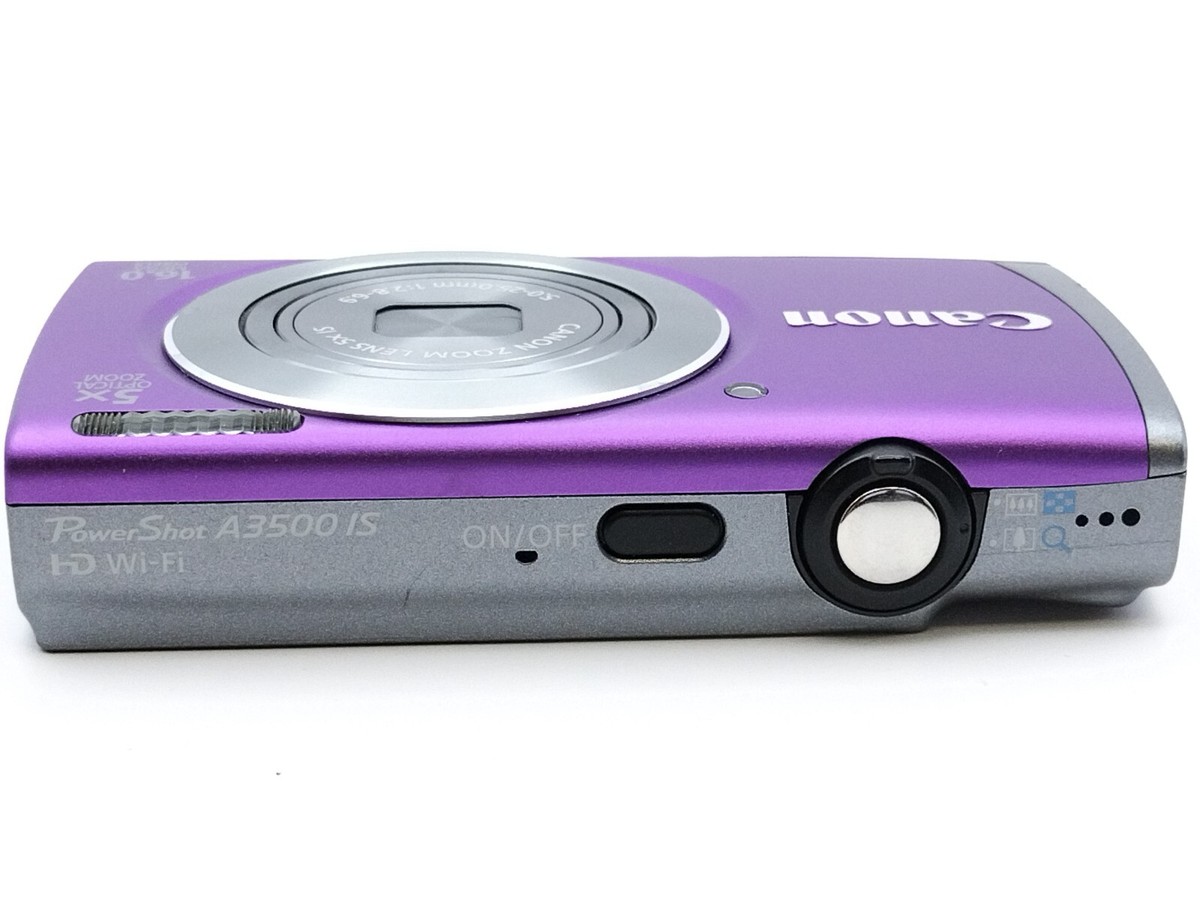 Canon PowerShot A3500 IS 16.0MP 5x Digital Camera Purple Canon PowerShot A3500 IS 16.0MP 5x Digital Camera Purple
