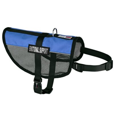 MaxAire Multi-Purpose Mesh Vest for Dogs and 2 Removable Emotional Support Pa...