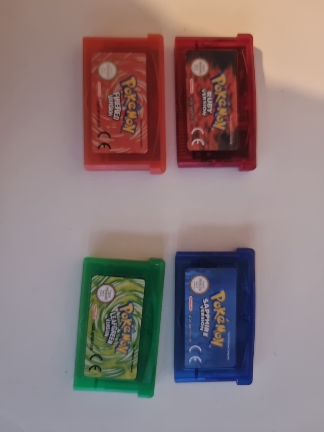 Nintendo Game Boy Advance With Pokemon Ruby, Sapphire, Fire Red And