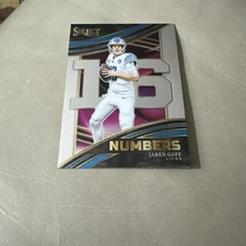 2023 Select Football JARED GOFF #NMB-JGO NUMBERS Insert - Detroit Lions