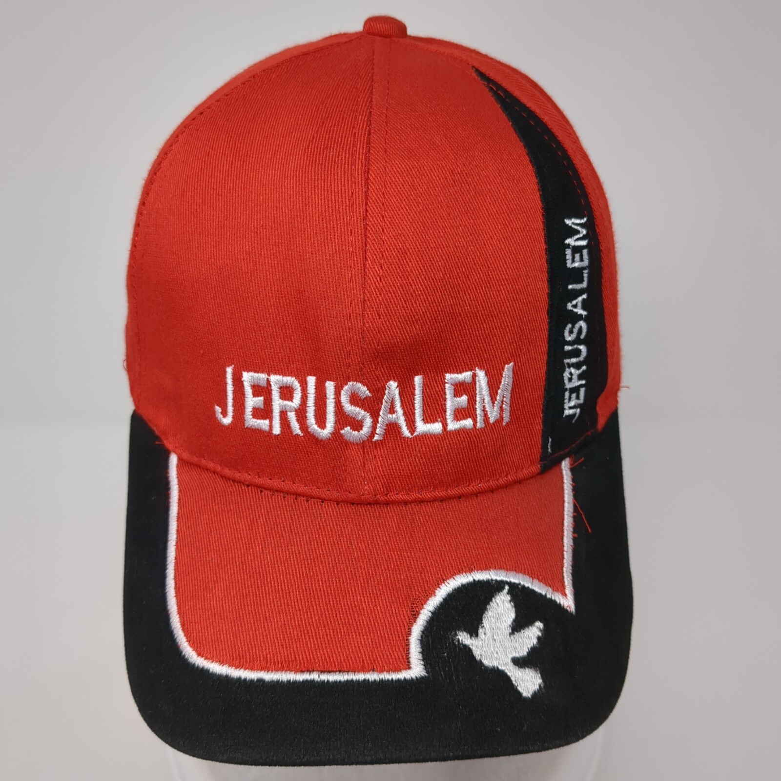 Jerusalem Strapback Hat Red One Size Adjustable E… - image 2