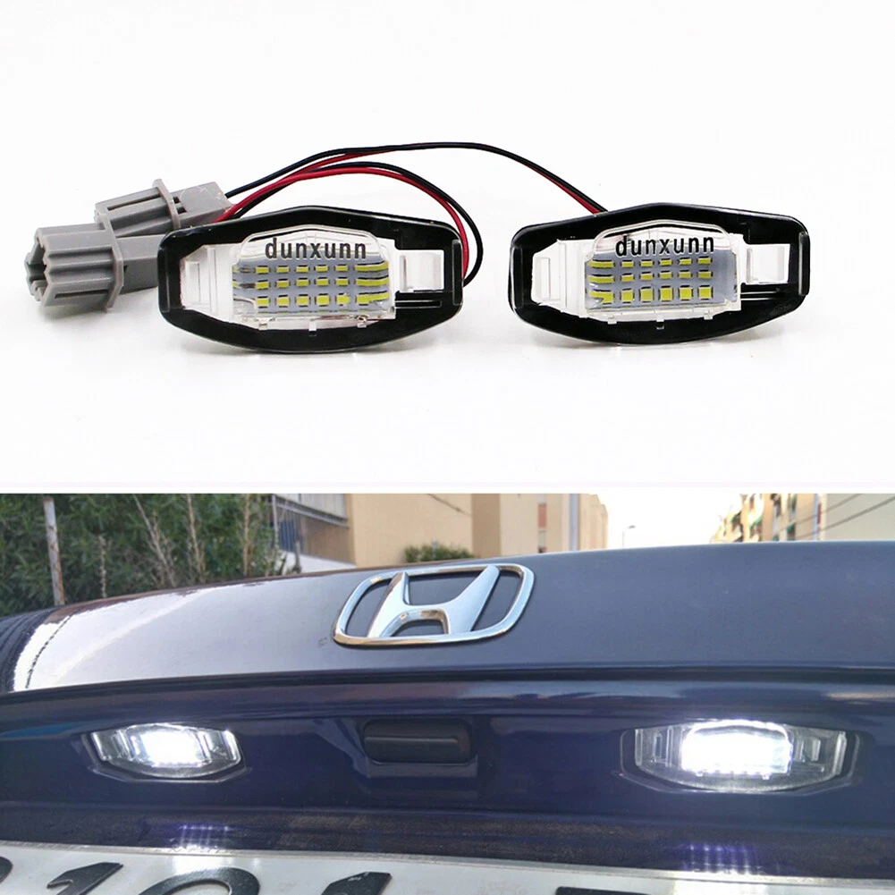 LED Number License Plate Light For Honda Civic EM2/ES7 City Legend Accord  Acura