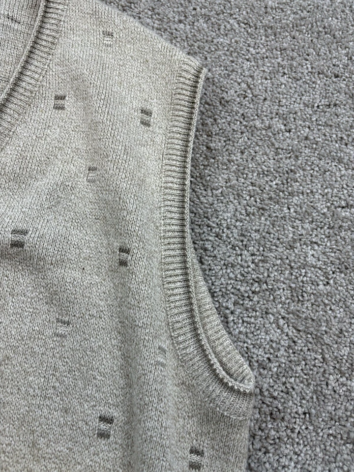 Винтажный кипарис ссылки мужской свитер жилет большой геометрический дедушка кардиган США - Изображение 4 из 4