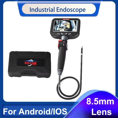 Ralcam Endoscope Articulating Borescope HD 1080P Two-Way 180° Inspection Camera
