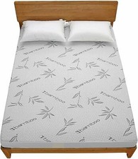 Bed Bath Fashions Premium Bamboo Waterproof Fitted Mattress Protector
