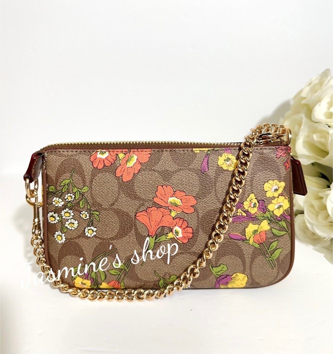 NWT coach Nolita 19 In Signature Canvas With Floral Print