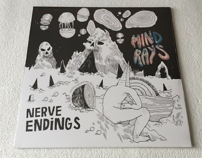MIND RAYS ~ NERVE ENDINGS ~ 2016 BELGIAN 10-TRACK VINYL LP RECORD ~ PNKSLM 021