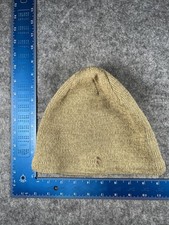 The North Face Hat Beanie Mens One Size Beige Knit Fleece Lined Thermal Winter