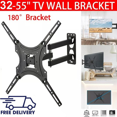 #ad TV Wall Bracket Mount Swivel Tilt for 17 55quot; TV Full Motion Articulating Arms $12.55