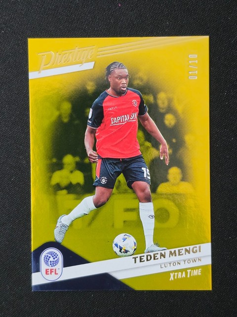 2025/26 Panini EFL Prestige - Gold /10 - Teden Mengi Luton Town