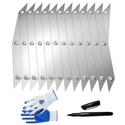 12 Point Center Finder Pro Precision Woodworking Welding Measuring Tool Silver