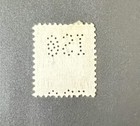 US Perfin Stamp 1922 Scott 566 International Silver Company Meriden, CT Rated E — photo 1