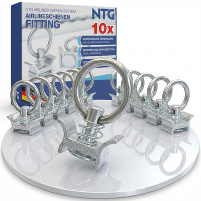 Single Fitting Airlineschiene Einfach 10 Stück 900 daN Endbeschlag Endfitting