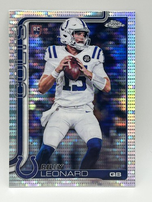 #ad 2025 Topps Chrome Football Riley Leonard Pulsar Rookie RC #318 Colts $6.99