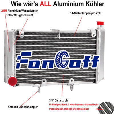 Kühler Für HONDA CB600 F/FA HORNET CBF600 2007-2013 2008 2009 2012