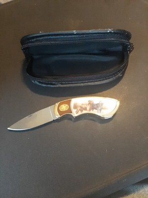Franklin Mint Collector Knife Lab Dog With Case