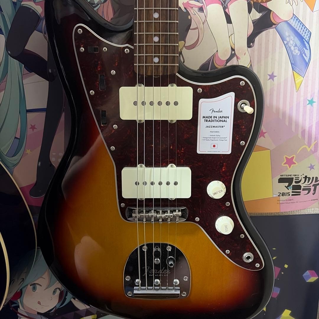 Fender Made in Japan Traditional 60s Jazzmaster Electric Guitar Used From Japan