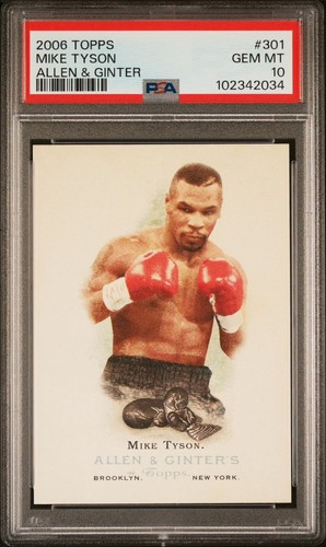 2006 Topps Allen & Ginter | Mike Tyson 301 | PSA 10 | SHIPS FREE